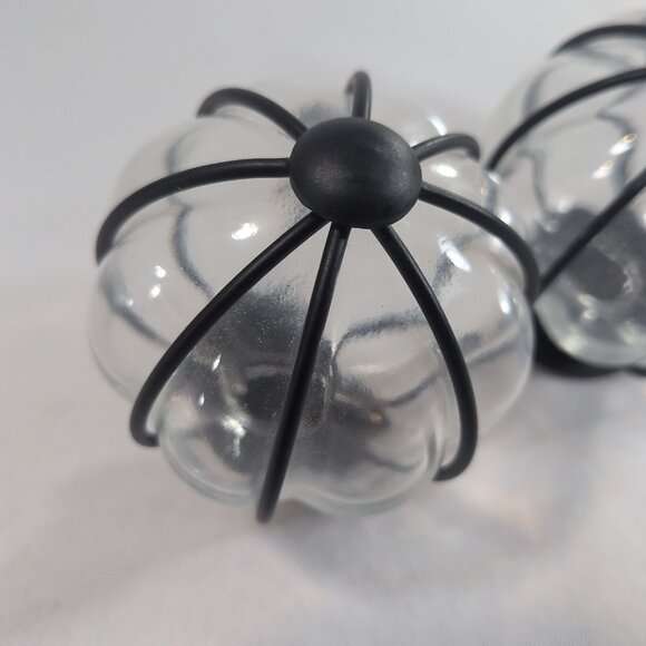 IKEA Blast 4 Set 402.172.48 Round Rod Finials Glass Globe Black Curtain Steel - Picture 12 of 16